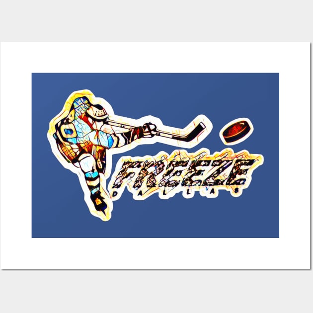 Dallas Freeze Hockey Wall Art by Kitta’s Shop